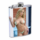 California Pin Up Girls D1 Flask 8oz Stainless Steel Hip Drinking Whiskey Model