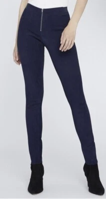 NUEVO CON ETIQUETAS $798 Leggings Alice + Olivia de gamuza con cremallera frontal Foto 1 de 4