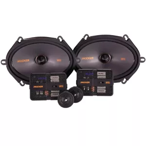 Kicker KSS6804 250W RMS 6”x8” 2-way Component Speaker System - Picture 1 of 2