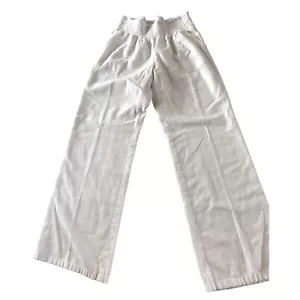 Joe B By Joe Benhasset Womens Size Large White Pull On Linen Pants Trouser Wide - Bild 1 von 4