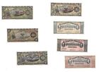 SET 7 Banknoten Peso revolutionäre Provence Ära Mexiko #