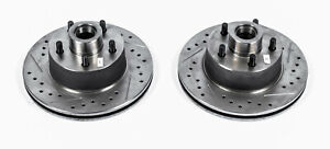 Power Stop for 75-76 Chrysler Cordoba Front Evolution Drilled & Slotted Rotors -