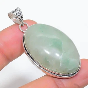 Aquateen Gemstone Handmade 925 Steling Silver Jewelry Pendant 1.89" - Picture 1 of 1