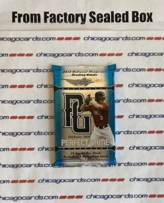 2013 Leaf Perfect Game Showcase Hobby Pack 1 AUTO Look4 Michael Chavis Flaherty - Image 1 of 4