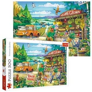 Trefl 500 Piece Kids Large Morning In The Countryside Scene Floor Jigsaw Puzzle - Picture 1 of 4