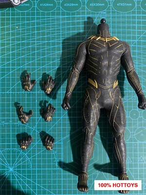 Figura de acción Hot Toys 1/6 Black Panther cuerpo HT MMS471 Erik Killmonger 12 pulgadas Foto 1 de 4