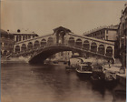 Italia, Venezia, Ponte di Rialto Vintage albumen print,  Tirage albuminé  19