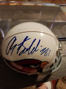 Arizona Cardinals ANQUAN BOLDIN #81 Signed Mini Helmet  AUTO  