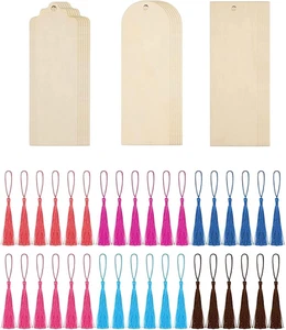 DIY Wooden Ornaments&Tassel Bookmarks - Picture 1 of 9