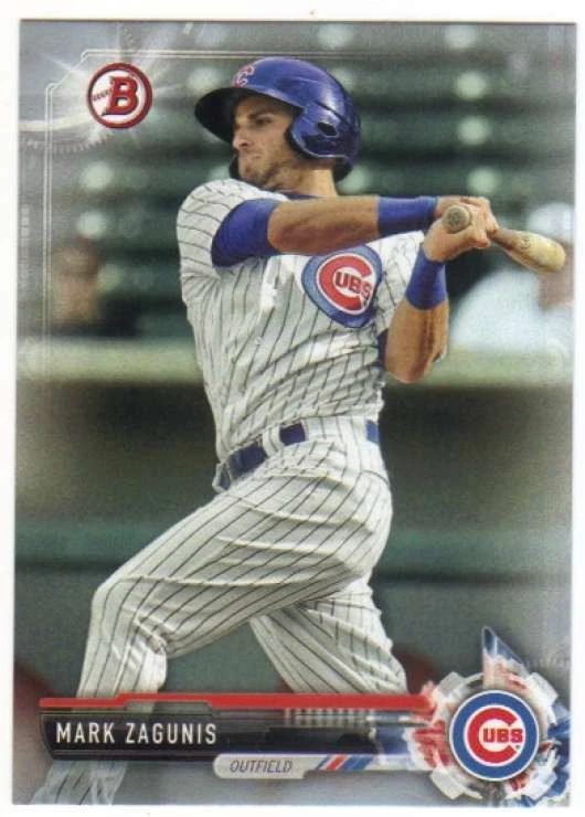 2017 Bowman Prospect Silver Parallel /499 #BP131 Mark Zagunis Cubs - Image 1 of 1
