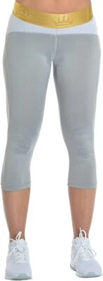 Squat Reine dames leggings 7/8 long "London Sky", gris / blanc, taille S - Photo 1/4