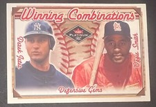 Derek Jeter & Ozzie Smith 2001 Fleer Platinum Winning Combinations /2000 #1 
