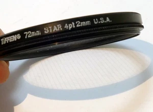 Tiffen 72mm Filter Star 4pt 2mm rotating adjustable CS Cross Screen made in USA - Picture 1 of 9