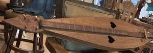Vintage 1974 DULCIMER “Made Especially For” Unique Shape 35” w/Hearts 4-String - Picture 1 of 10