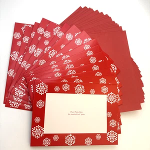 Inserto de foto 4x6 Masterpiece Studios Season’s Greetings - 16 tarjetas de Navidad/Env - Imagen 1 de 15