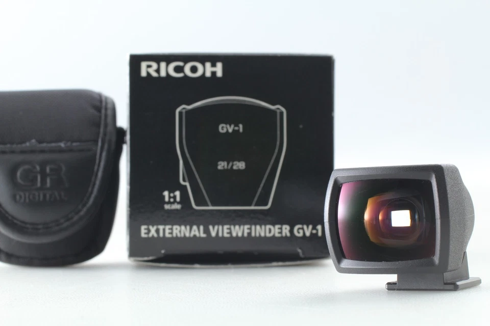 [Top MINT in Box] Ricoh GV-1 External Viewfinder 21mm 28mm Wide Angle for GR JPN - Image 1 of 4