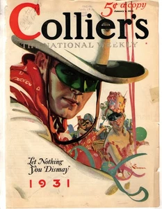 1931 Colliers January 3 - Masked Ball; Dorothy Dix; Behind a pink Beaver;G Creel - Picture 1 of 1