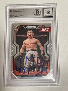Merab Dvalishvili Signed 2021 Panini Prizm Card IP Slabbed Beckett BAS a - Picture 1 of 3