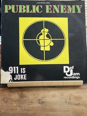 Rare PUBLIC ENEMY Maxi Single /911 is À Joker / 45RPM DEF JAM RECORDING  1990 - Photo 1/4