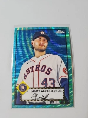 2021 Topps Chrome Platinum Annive #404 Lance McCullers Jr. Aqua Wave Refractor - Image 1 of 2