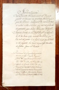 15229-INVENTARIO DI MATERIA ARALDICA...DEI PRINCIPI SOVRANI PAESI BASSI, 1750 - Picture 1 of 4