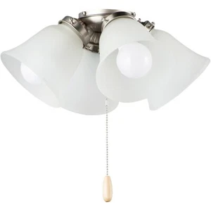 Maxim Lighting 4-Light LED Ceiling Fan Light Kit, Satin Nickel - FKT210FTSN - Picture 1 of 1