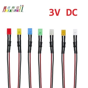 2X5X7mm 3V Pre-Wired Red Yellow Blue Green White Orange UV Pink Warm white Leds - Picture 1 of 1