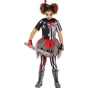 Fun World Girls Evil Clown Sinister Circus Halloween Costume - Picture 1 of 5