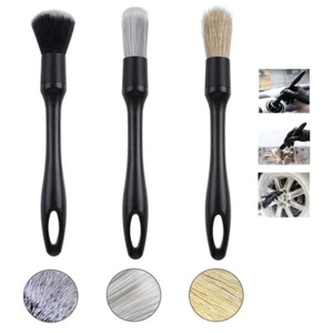 3Pack Car Brush Wash Auto Detailing Cleaning Engine Wheel Rim Grill Clean Tool - Picture 1 of 12