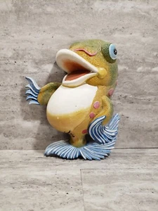 Fish Kid Room Wall Mount Decor Sculpture Hand Painted 3D Cartoon - Picture 1 of 6