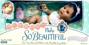 Playmates 1995 NIB Baby So Beautiful Newborn Baby Girl 12" Doll Soft & Huggable - Picture 1 of 4