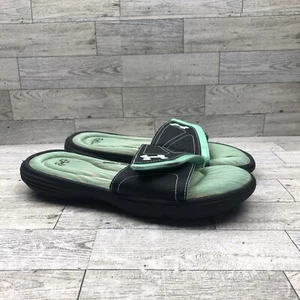 Under Armour slide Sandals Womens 7 cushioned Green - Picture 1 of 9