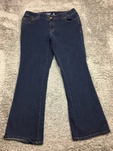 Lane Bryant Slim Bootcut Jeans Woman Size 20 Average Genius Fit Blue Dark Denim - Picture 1 of 13