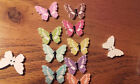 50 Wooden Cartoon Butterfly No 6  Buttons 25mm Different Colours 