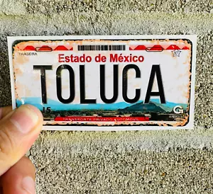 2 PCS Decorative Toluca Estado De Mexico License Plate Stickers Weatherproof - Foto 1 di 4