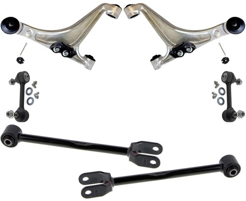 Rear Upper & Lower Control Arms & Sway Bar Links Fits Infiniti G37 09 ...