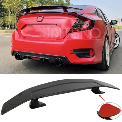 Alerón trasero de fibra de carbono estilo GT de 47" para coche de carreras sedán universal Foto 1 de 4