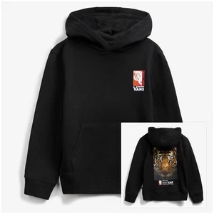 Brand New Little Kids Vans x Project Cat Hoodie Black Size 5/M - Picture 1 of 1