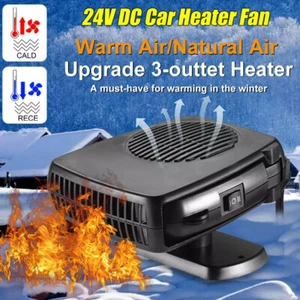 200W Portable Electric Car Heater 24V DC Heating Fan Defogger Defroster Demister - Picture 1 of 16
