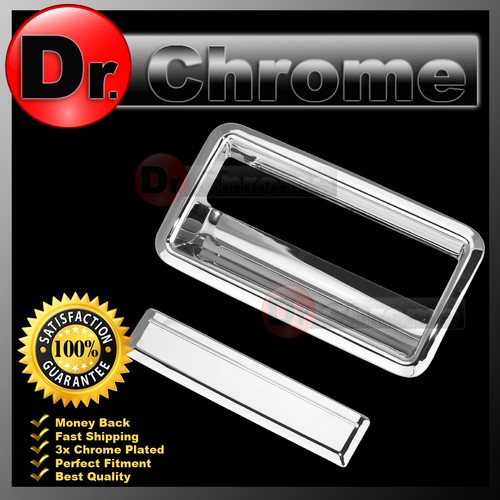 Triple Chrome Plated Gas Tank Fuel Door Cover – For 88-98 GMC C1500, C2500, C3500 – GalaxyMotoInc, 1-Year Warranty