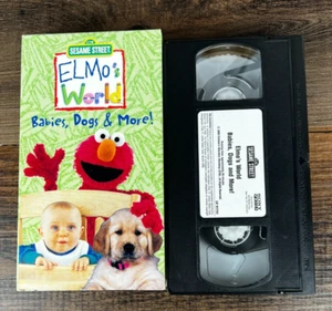 Elmos World Babies, Dogs & More VHS Tape 2000 Sesame Street Muppets Education - Picture 1 of 2