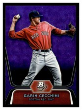 2012 Bowman Platinum Prospects Purple Refractors #BPP7 GARIN CECCHINI ~B7N