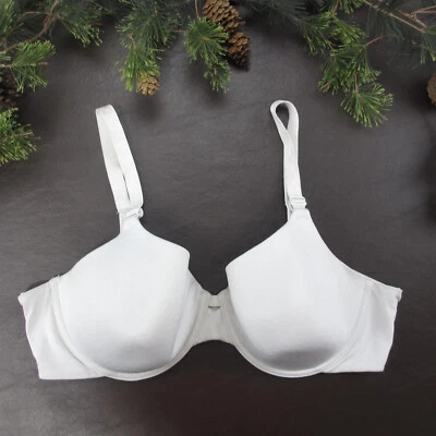 Warners Bra 40C White Padded Underwire Adjustable Clasp Back - Image 1 of 4