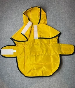 WATERPROOF & WINDPROOF DOG RAINCOAT - SIZE M - YELLOW - Picture 1 of 7