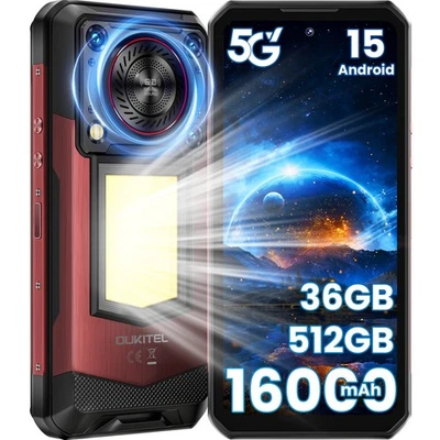 OUKITEL WP56 Android 15 Outdoor Handy 5G 16000mAh 36GB+512GB Outdoor Smartphone