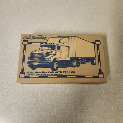 Ford Aeromax cabina Ertl 1/64 con remolque Mobil Delvac hecho en 1995 nuevo en caja... Foto 1 de 4