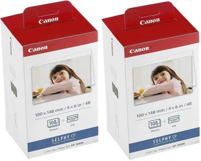 Juego de tinta y papel color Canon KP-108IN - Total de 216 hojas y 6 cartuchos de tinta Foto 1 de 2