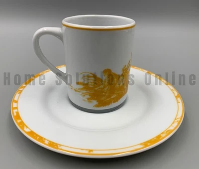 Pillivuyt Toile de Jouy Cuatro Partes del Mundo Espresso Taza Platillo S/4 Amarillo #A317 Foto 1 de 4
