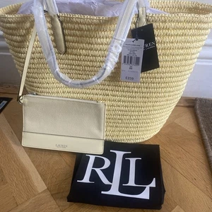 Ralph Lauren Straw Large Brie Bag Limited Edition Rare £239 new - Picture 1 of 11