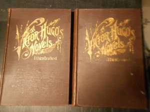 Vintage Lot of (2) Victor Hugo's Novels Illustrated Vol II, IV (Collier, 1890s) - Picture 1 of 24